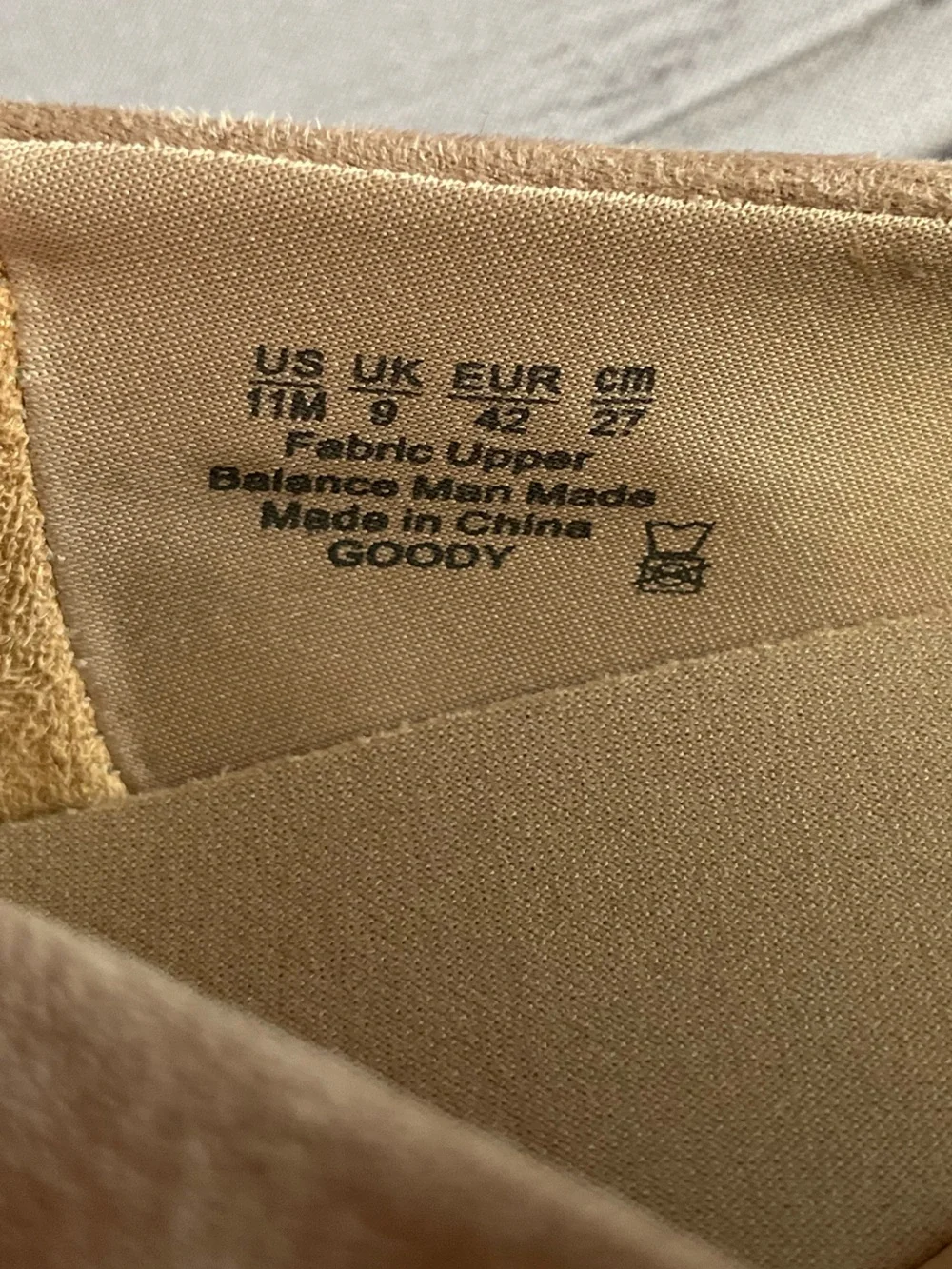 Women’s B Zees goody beige slip on wedge ballet flats loafer. Size 11
